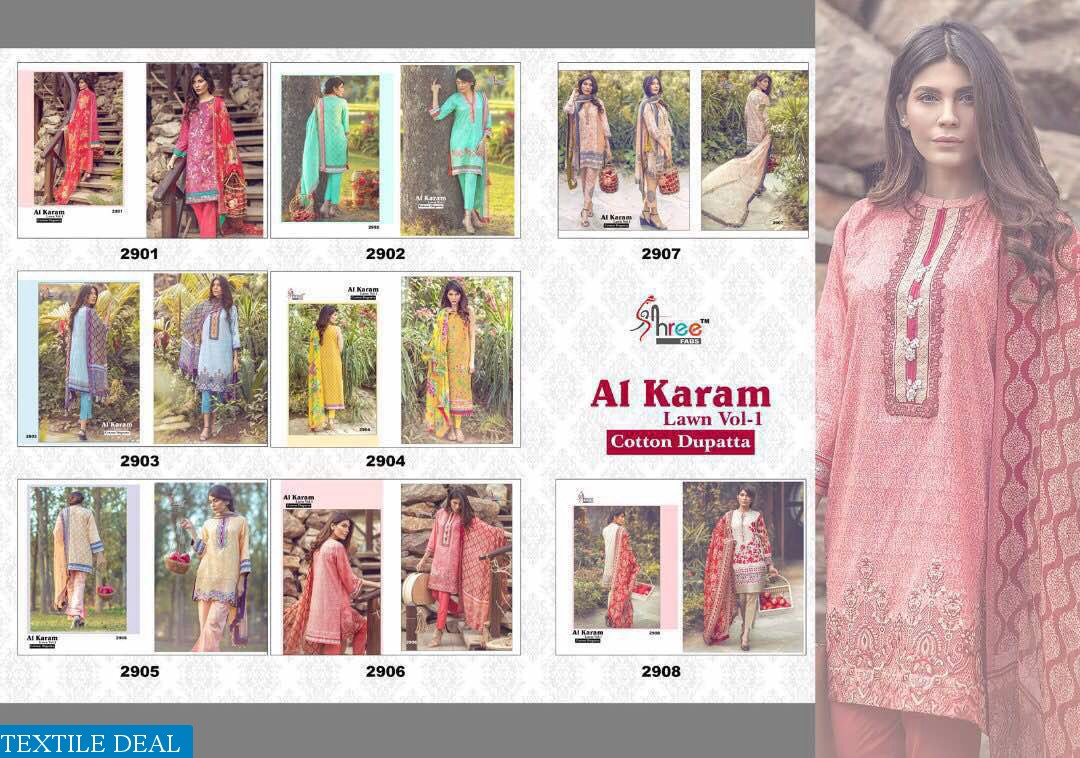al karam lawn vol-1 Wholesale pakistani concept Salwar kameez